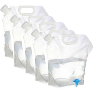 5 Bidon Eau Pliable, 5L/10L Conteneur avec Robinet, Réservoir Portable PET PA PE pour Camping, Randonnée, Voyage 5 Bidon Eau Pliable, 5L/10L Conteneur avec Robinet, Réservoir Portable PET PA PE pour Camping, Randonnée, Voyage