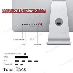 ANTI-POUSSIÈRE iMac 2012-2015 8 pièces-Couvercle de prise anti-po