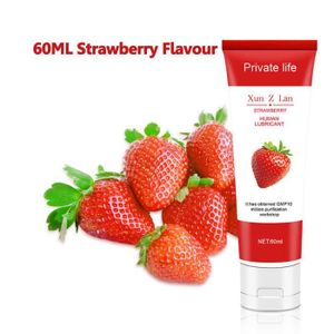 LUBRIFIANT 60 ml de fraise - Lubrifiant Sexuel à Base'Eau, Ha