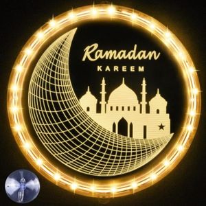 Guirlande Lumineuse Ramadan Décorations Ramadan Lumière De L'Aïd  Décorations Lumineuses Pour Ramadan Mubarak Guirlande Lumine[H1915]