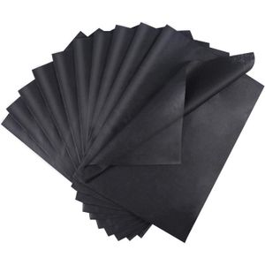 PAPIER CADEAU Papier de soie noir - EMBALLAGE CADEAU / PAPIER CADEAU - 100 feuilles - 50x35cm