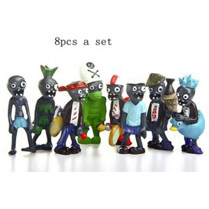 FIGURINE - PERSONNAGE Figurines Jeu Plantes VS Zombies - 8 pcs / Set - E