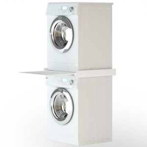 Supports de Salle de Bains Fer /à Repasser Sol Lave-Linge Lave-Linge Rack Toilette Etag/ère sanitaire Etag/ère de Salle de Bain Couleur: Blanc, Style: 4 Couches