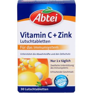 TONUS - VITALITÉ Abtei Vitamin C + Zink Lutschtabletten, 30 pc Tablettes