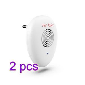 2pcs Pest Reject Ultrason Anti Insecte Moustique Souris Cafard Repulsif EU Plug