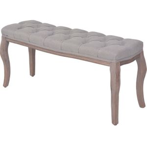 Banc Capitonne Banquette Design Lin Bois Massif Pour Chambre 110 X 38 X 48 Cm Achat Vente Banc Cdiscount