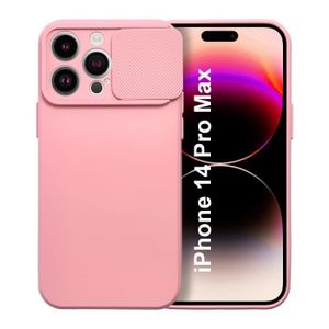 COQUE - BUMPER Coque Cam Slide couleur Rose Pour iPhone 14 Pro Ma