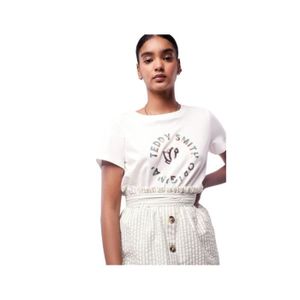 Top Enfant Fille Teddy Smith Vêtements Teddy Smith Enfant Hauts Teddy Smith Enfant Tops Tops Tee-shirts Teddy Smith Enfant Tee-shirt TEDDY SMITH 11-12 ans blanc Tee-shirts Teddy Smith Enfant 