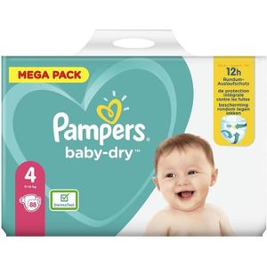 COUCHE LOT DE 2 - PAMPERS : Baby-Dry - Couches taille 4 (