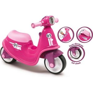 VEHICULE PORTEUR Porteur Scooter - SMOBY - Rose - 2 roues - Plastiq