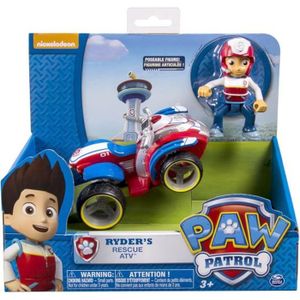 FIGURINE - PERSONNAGE Figurine et Véhicule PAW PATROL - Ryder - Licence Pat' Patrouille - SPIN MASTER - Pour Enfant de 3 ans et plus