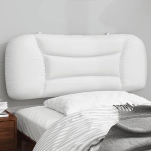 TÊTE DE LIT Zerodis Coussin de tête de lit blanc 100 cm similicuir AB374557 LC033