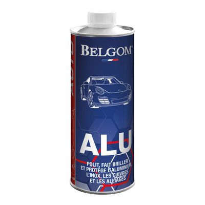 BELGOM Alu - Polish Pour Aluminium & Inox - 500ml - Fait Briller Moto, Voiture, Bateau
