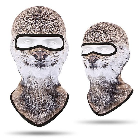 Cagoule Coupe-Vent Polaire Hiver Multifonction - Masque Ski Moto Cyclisme, Noir, Taille Unique