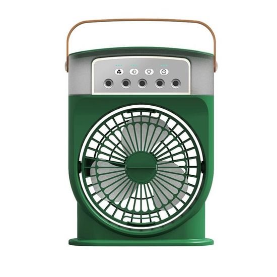 Ventilateur Portable Avec Compartiment Glace – Rechargeable 5000 MAh, 5 Vitesses, 15 H D’autonomie, Léger