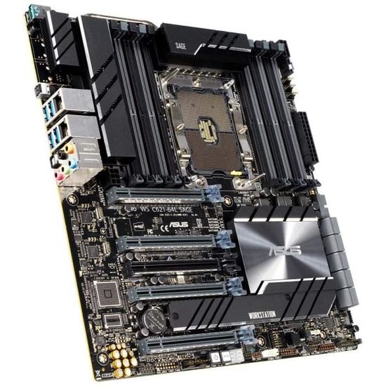ASUS Pro WS C62164L Sage 1 x Socket P (LGA 3647) 90SW00R0M0EAY0 Cdiscount Informatique