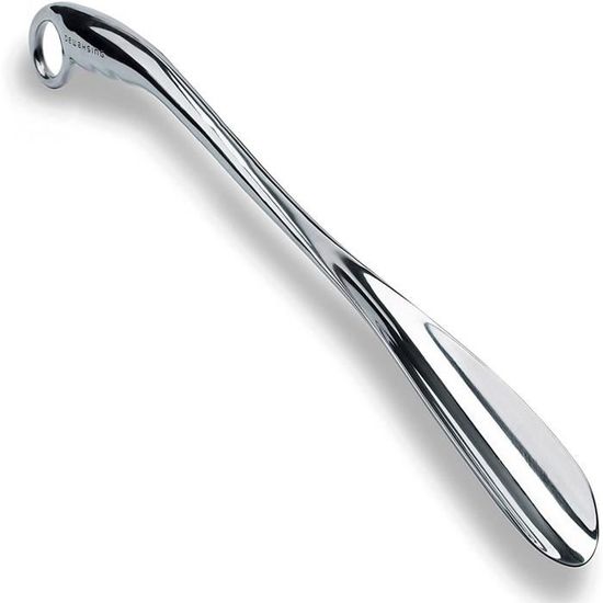 ZOMAKE Chausse-Pied Métal Extra Long 72 Cm - Inoxydable, Grand Manche Avec Crochet Pour Personnes Âgées & Femmes Enceintes