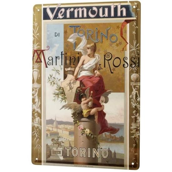 Plaque En Métal Métallique Poster Mural Tin Sign Nostalgique Alcool