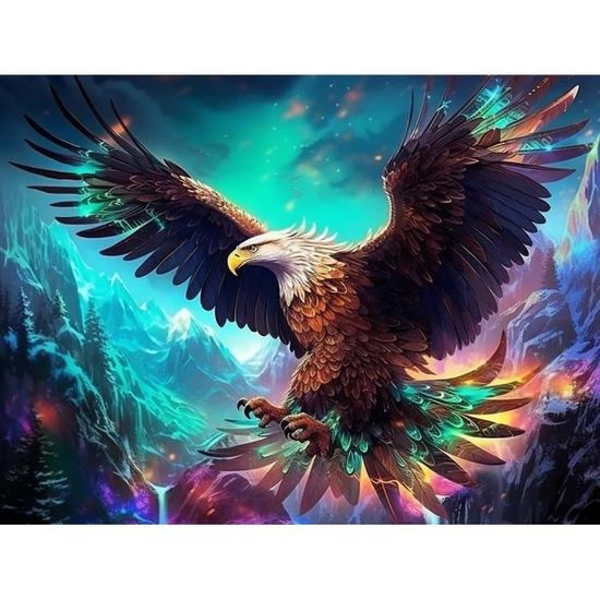 WOWDECOR Diamond Painting Complet, Panda Animaux Bambou Fleur Diamant Painting DIY 5D Mosaïque Peinture Numéro Point De Croix