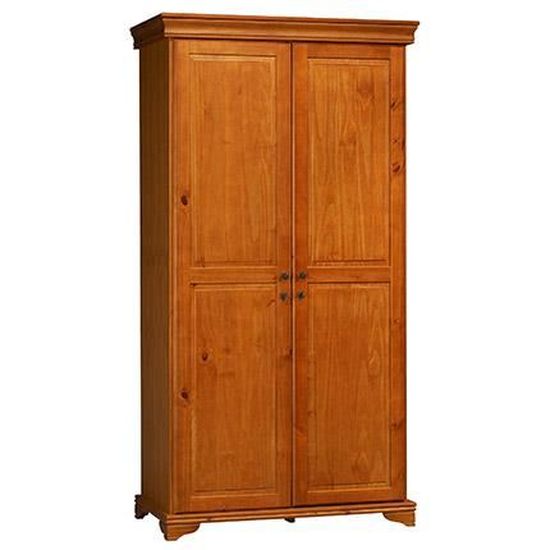 Armoire Penderie Louis Philippe Merisier 2 Portes Achat Vente