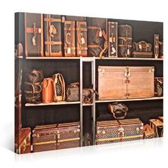 Tableau Deco Moderne Toile Louis Vuitton Suitecase Achat Vente Tableau Toile Cdiscount