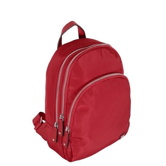 FRANCINEL Petit sac a dos microfibre garni cuir ref 291525 rouge 3 couleurs disp. Rouge Cdiscount Bagagerie Maroquinerie