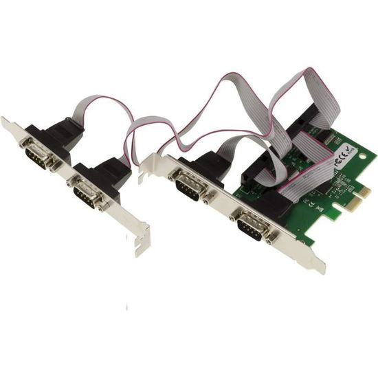 DeLock Carte Contrôleur PCI vers 4 ports RS-232 D-Sub - Carte