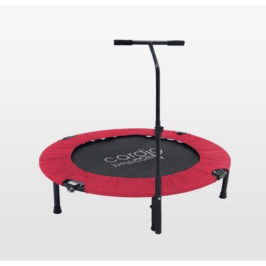 Mini Trampoline Fitness Jump4Fun T-Bar Pliable | Pour Sport à La Maison | 100kg Max