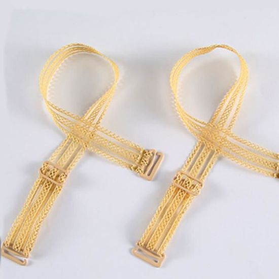 NBEADS 50 Verges Sangle de Soutien-Gorge Élastique, 12 mm Ruban Élastique en Nylon Bandes Élastiques Plates Sangle de Soutien Gorge de Remplacement avec Bobine pour Accessoires de Couture, Blanc