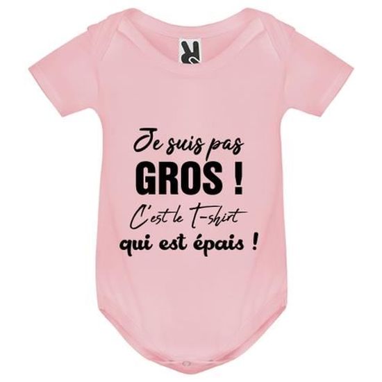 Body Bebe Rose Je Suis Pas Gros C Est Le Tshirt Bebe Fille Blanc Cdiscount Pret A Porter Body Bebe Rose Je Suis Pas Gros C Est Le Tshirt Bebe Fille Blanc Cdiscount Pret A Porter