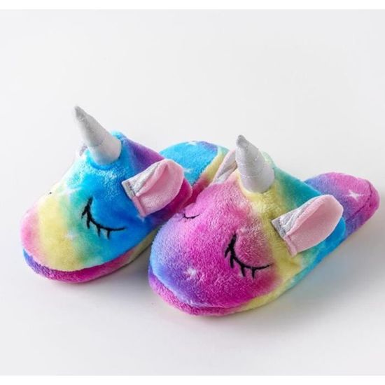 Chaussons Femme Mignon Chat Rose - Pantoufles Intérieur Anti Slip