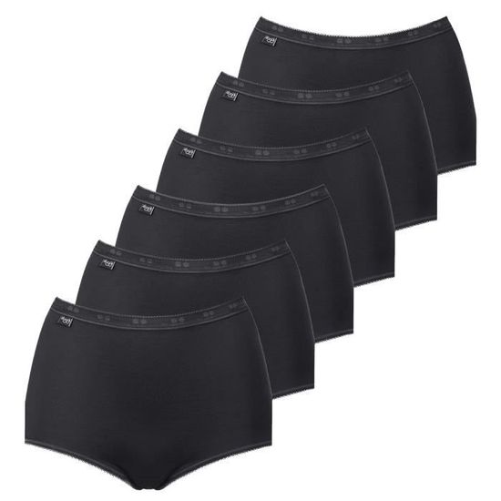 Sloggi Sous-Vêtements Homme Lot De 6 - 95% Coton - Calecon Confortable - Ceinture Élastique Logo