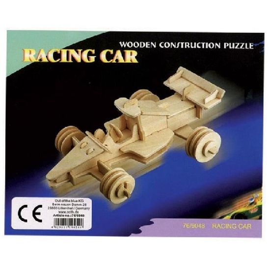 Puzzle Bois 3d Voiture De Course F1 4 X 15 Cm Achat Vente