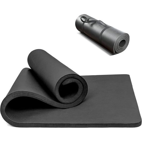 Tapis de Yoga épais NBR, couverture antidérapante, 10mm 15mm, gymnastique à  domicile, pour la santé, perte