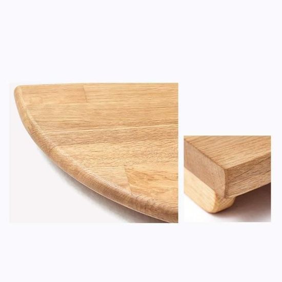 Étagère D'angle Flottante En Chêne Massif - 5 Tailles (18 à 35 Cm) - Design Rustique, Portée 22.7 Kg - Pour Salle De Bain, Salon, Cuisine, Bureau - 6
