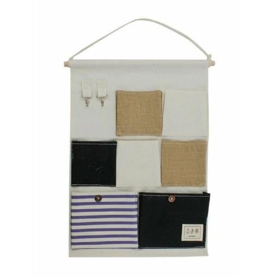 SMALIGOLA Borsa Organizer Da Parete Con Tasche – Bianco – Per Bagno, Camera, Cucina, Dormitorio