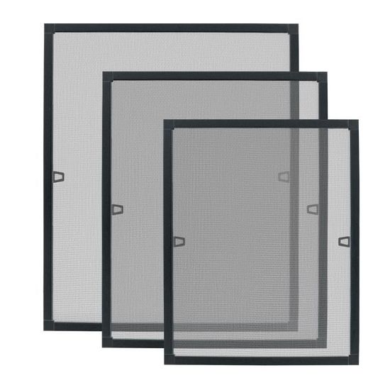 Moustiquaire Fenêtre 120×140 Cm Avec Cadre Aluminium Anthracite – Anti-Poussière, Extensible, Découpable Sans Perçage – Froadp