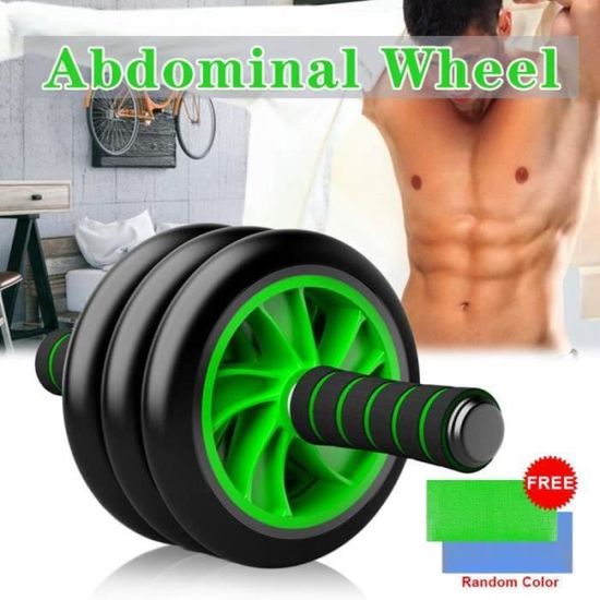 Disque Abdominal Multidirectionnel à 4 Roues – Entraînement Ventre Et Core, Coussin Antidérapant, Portable, Rose