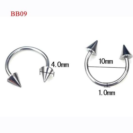 Piercing Anneau De Nez Acier Inoxydable Violet 8x0,5 Mm - Neuf Avec étiquettes