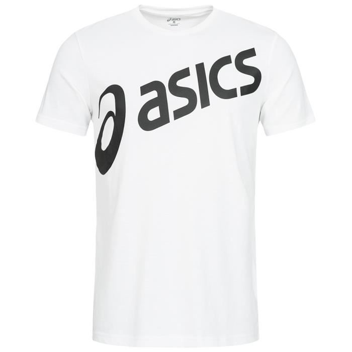 ASICS T shirt Homme Blanc Cdiscount Sport