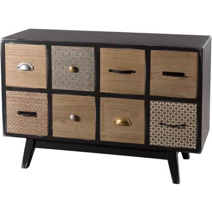 ModernLuxe Commode, avec 6 tiroirs, buffet adapté à la chambre, salon