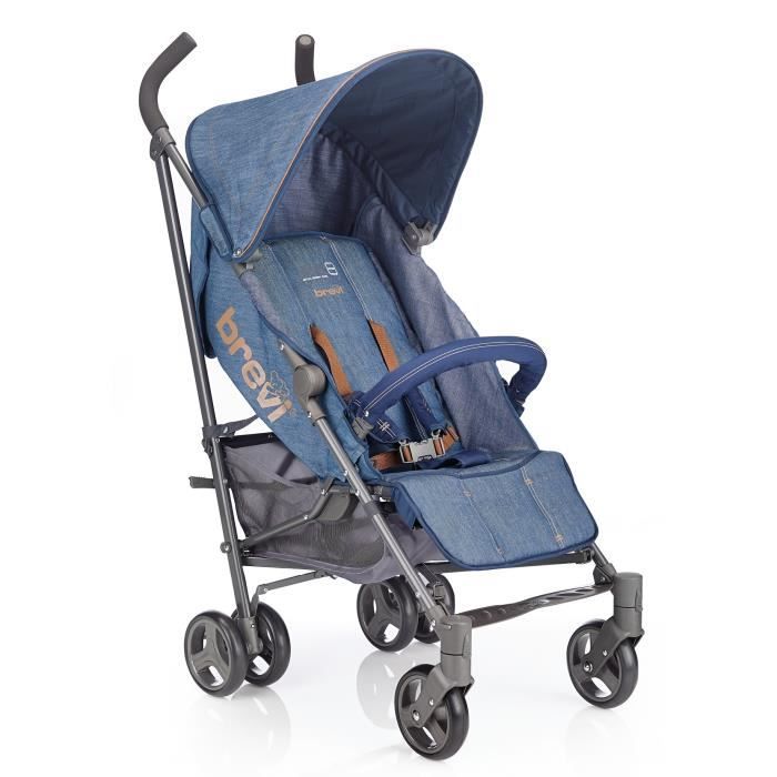 BREVI Poussette Canne Marathon Jeans Cdiscount Pu riculture