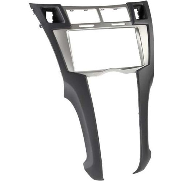 Adaptateur de façade 2-DIN Toyota Yaris 2006->2011 gris