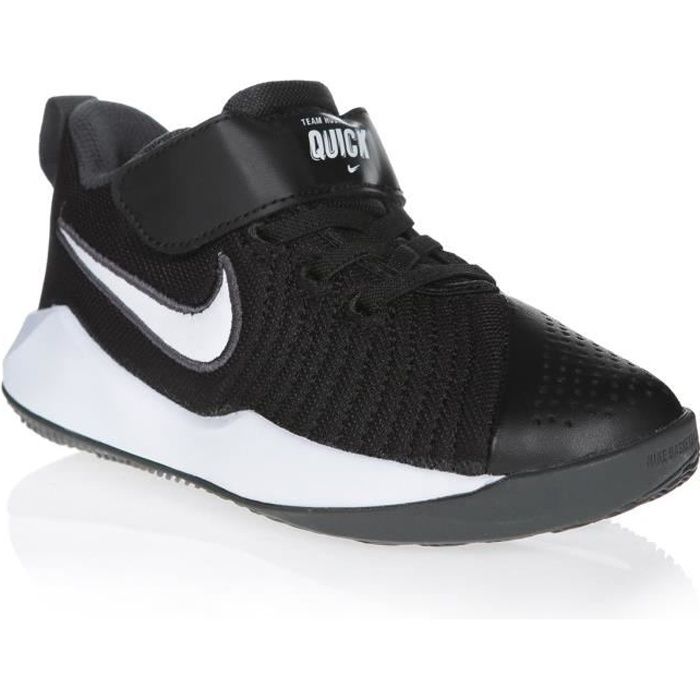 NIKE Baskets Team Hustle Quick 2 Noir/Blanc Enfant