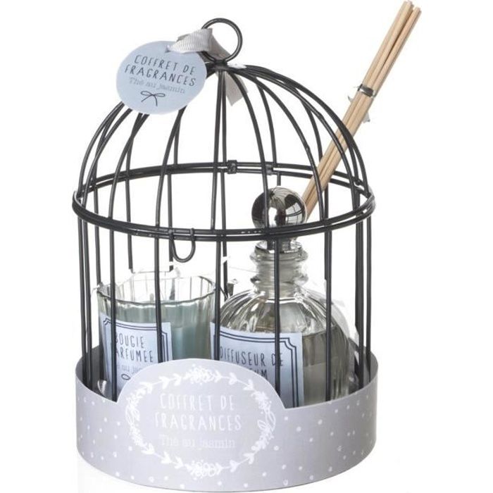 Coffret cage avec diffuseur 100 ml - Thé au Jasmin