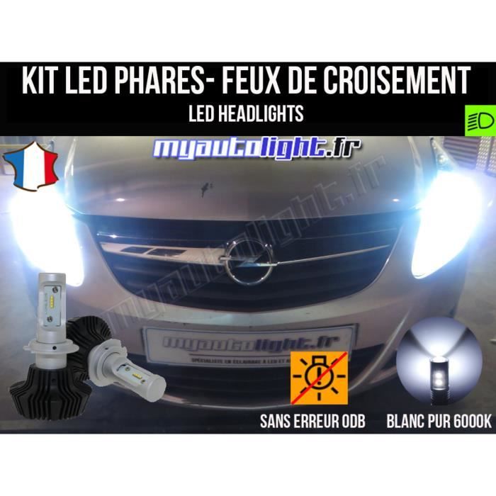 Kit Ampoules de phares à LED H7 Haute Performance pour OPEL CORSA D