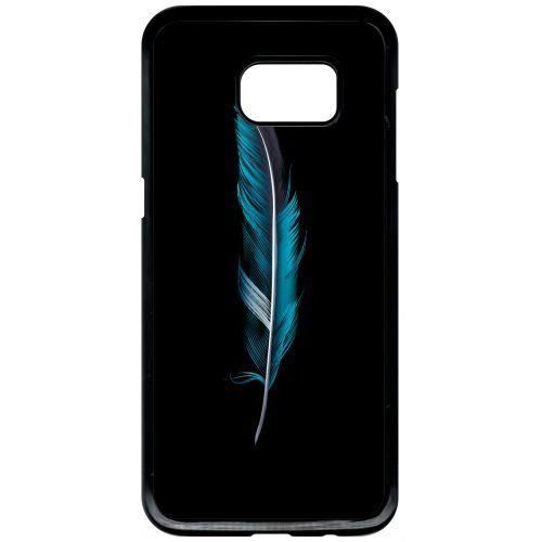 Coque samsung galaxy s7 edge plume noir