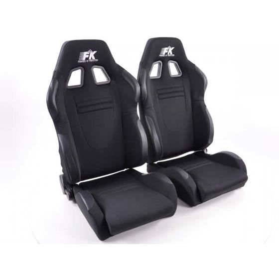 siège baquet Set Racecar (1xgauche+1xdroit) Noir