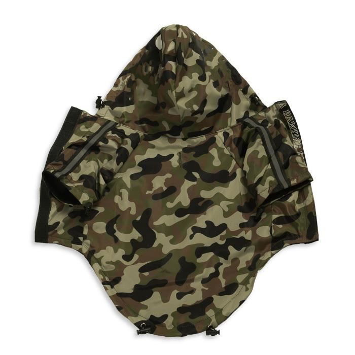 Manteau Blouson,Vêtements pour chien Adidog Camouflage bouledogue français Pupreme chemise chien Camouflage - Type Camouflage-M