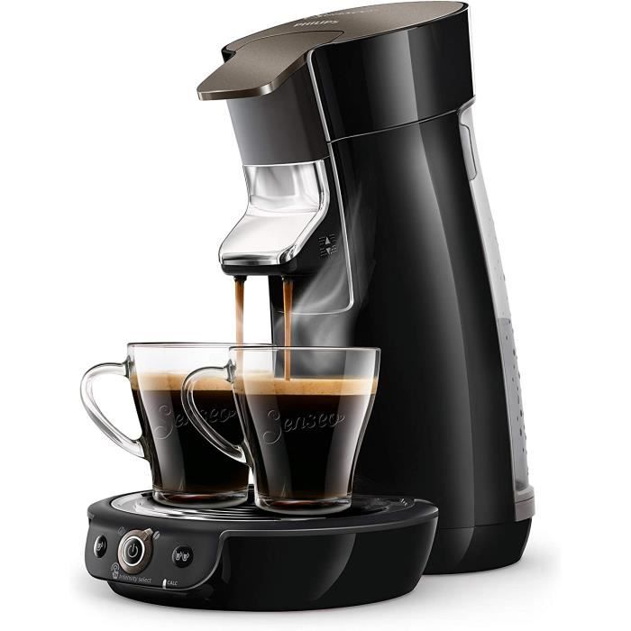 Philips HD6564/61 Machine à café à Dosettes SENSEO Viva Café Duo Select Noir Scintillant